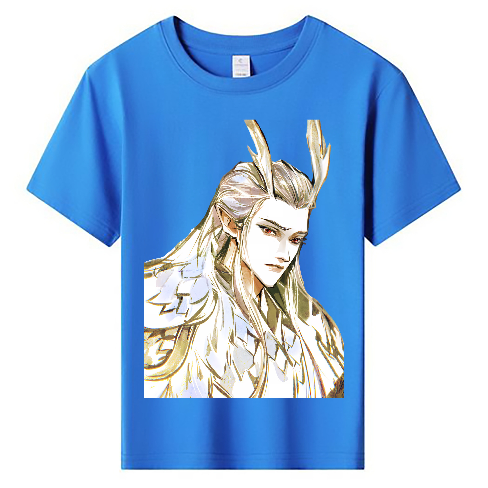 （画像用） Ne Zha 2 ナタ 魔童の大暴れ 綿100％キッズTシャツ（フロントプリント）